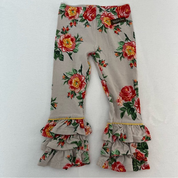 Matilda Jane Other - Matilda Jane Floral Ruffle Legging Ever After Benny Brilliant Daydream Toddler 2